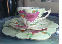 wileman snowdrop paeony cup saucer and plate